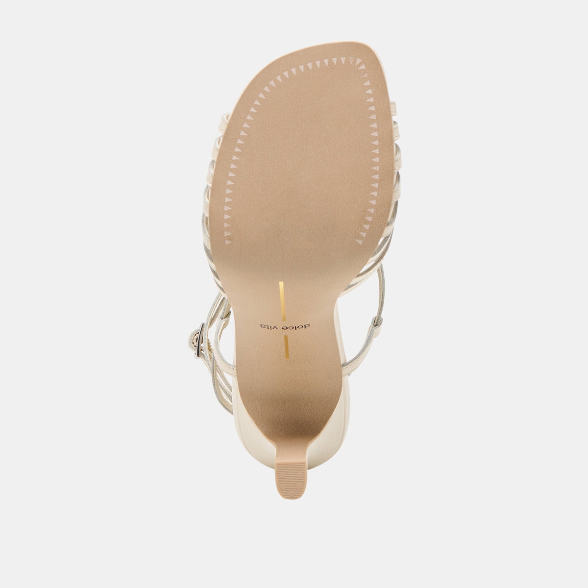 Dolce Vita SHOES Nivana Off White Crinkle Patent Heels