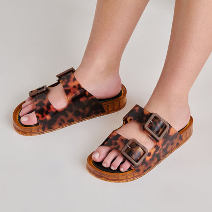 Dolce Vita SHOES Julio Tortoise Vinyl Sandals