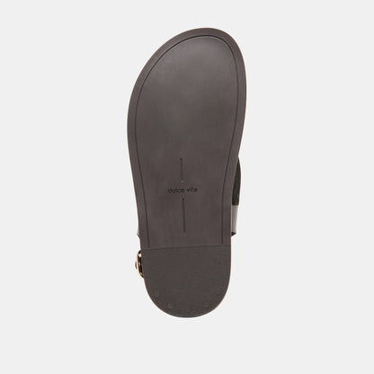 Dolce Vita SHOES Jony Dk Brown Leather Sandals