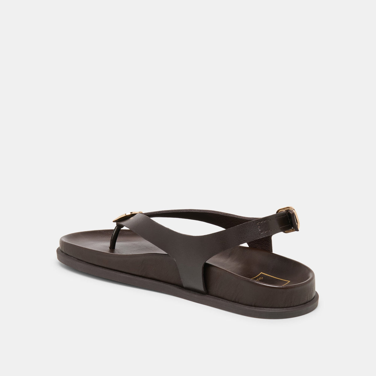 Dolce Vita SHOES Jony Dk Brown Leather Sandals
