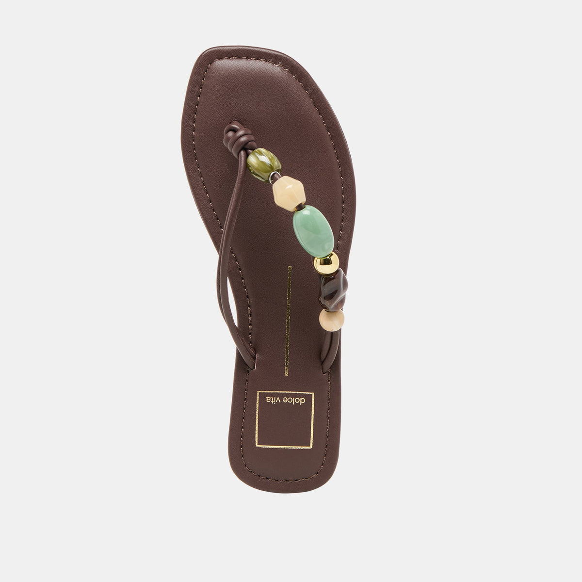 Dolce Vita SHOES Cely Dk Brown Leather Sandals