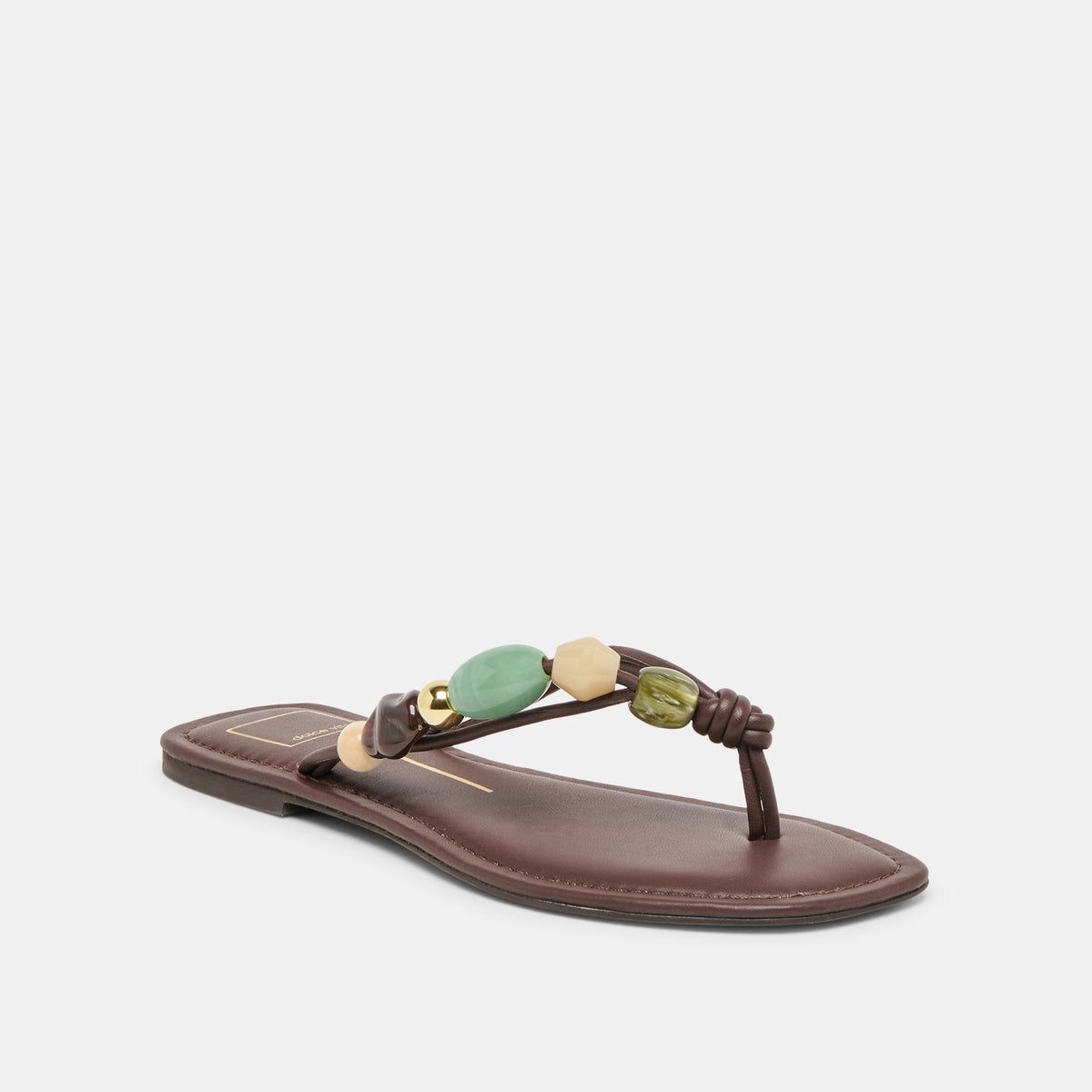 Dolce Vita SHOES Cely Dk Brown Leather Sandals