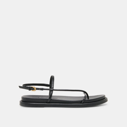 Dolce Vita SHOES Dom Black Leather Sandals