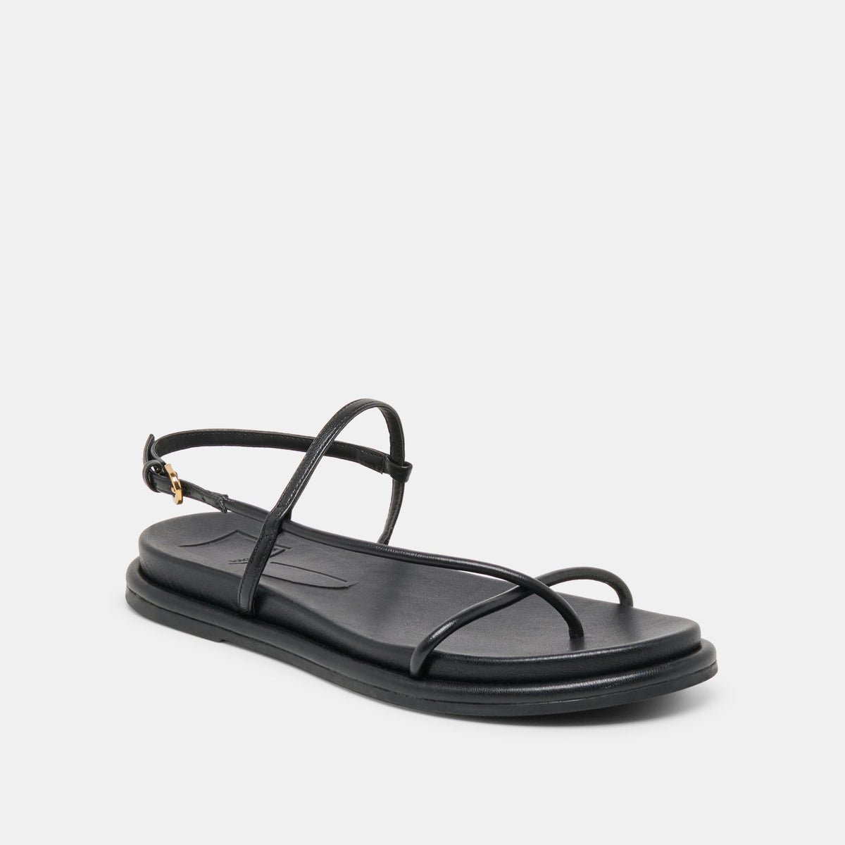 Dolce Vita SHOES Dom Black Leather Sandals
