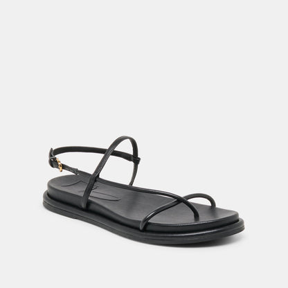 Dolce Vita SHOES Dom Black Leather Sandals