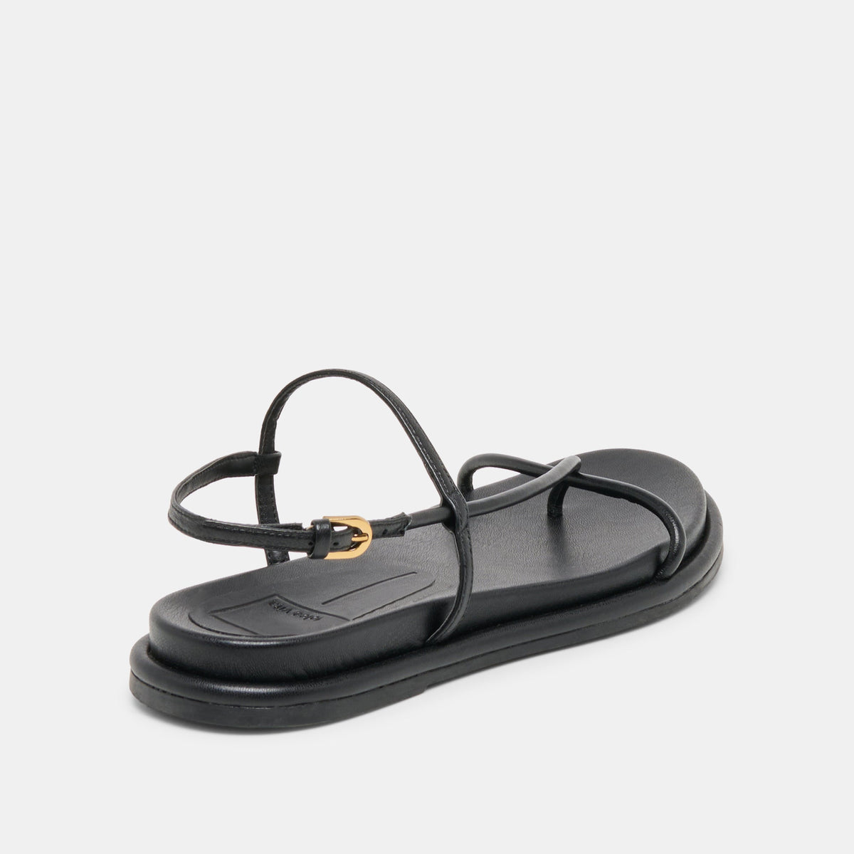 Dolce Vita SHOES Dom Black Leather Sandals