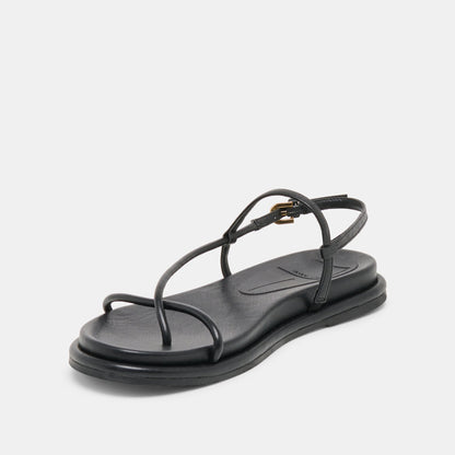 Dolce Vita SHOES Dom Black Leather Sandals