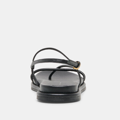 Dolce Vita SHOES Dom Black Leather Sandals
