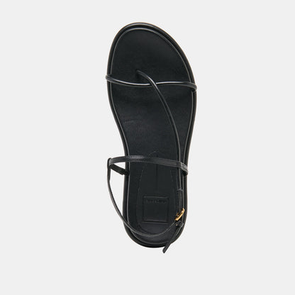 Dolce Vita SHOES Dom Black Leather Sandals