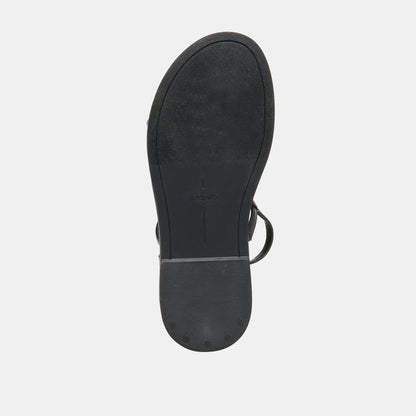 Dolce Vita SHOES Dom Black Leather Sandals