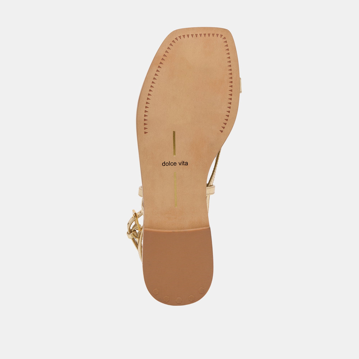 Dolce Vita SHOES Tyrice Gold Leather Sandals
