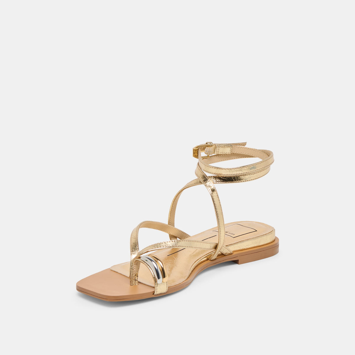 Dolce Vita SHOES Tyrice Gold Leather Sandals