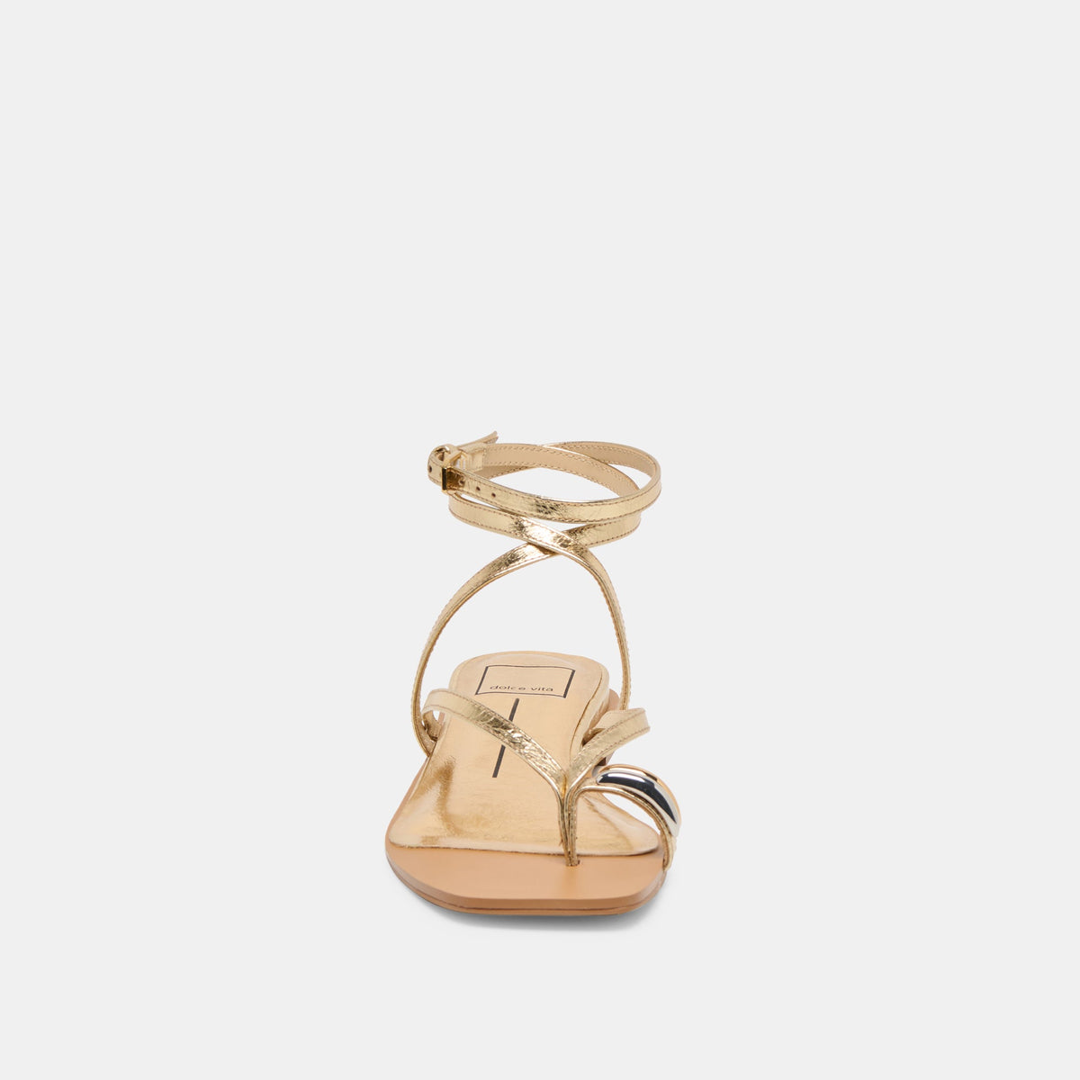 Dolce Vita SHOES Tyrice Gold Leather Sandals