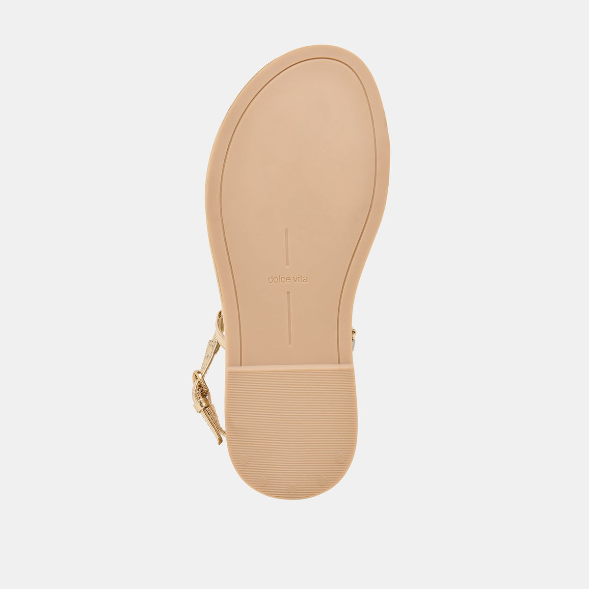 Dolce Vita SHOES Dom Gold Distressed Leather Sandals