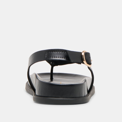 Dolce Vita SHOES Jony Black Leather Sandals