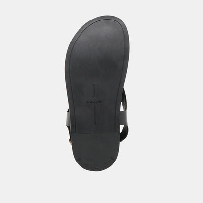 Dolce Vita SHOES Jony Black Leather Sandals