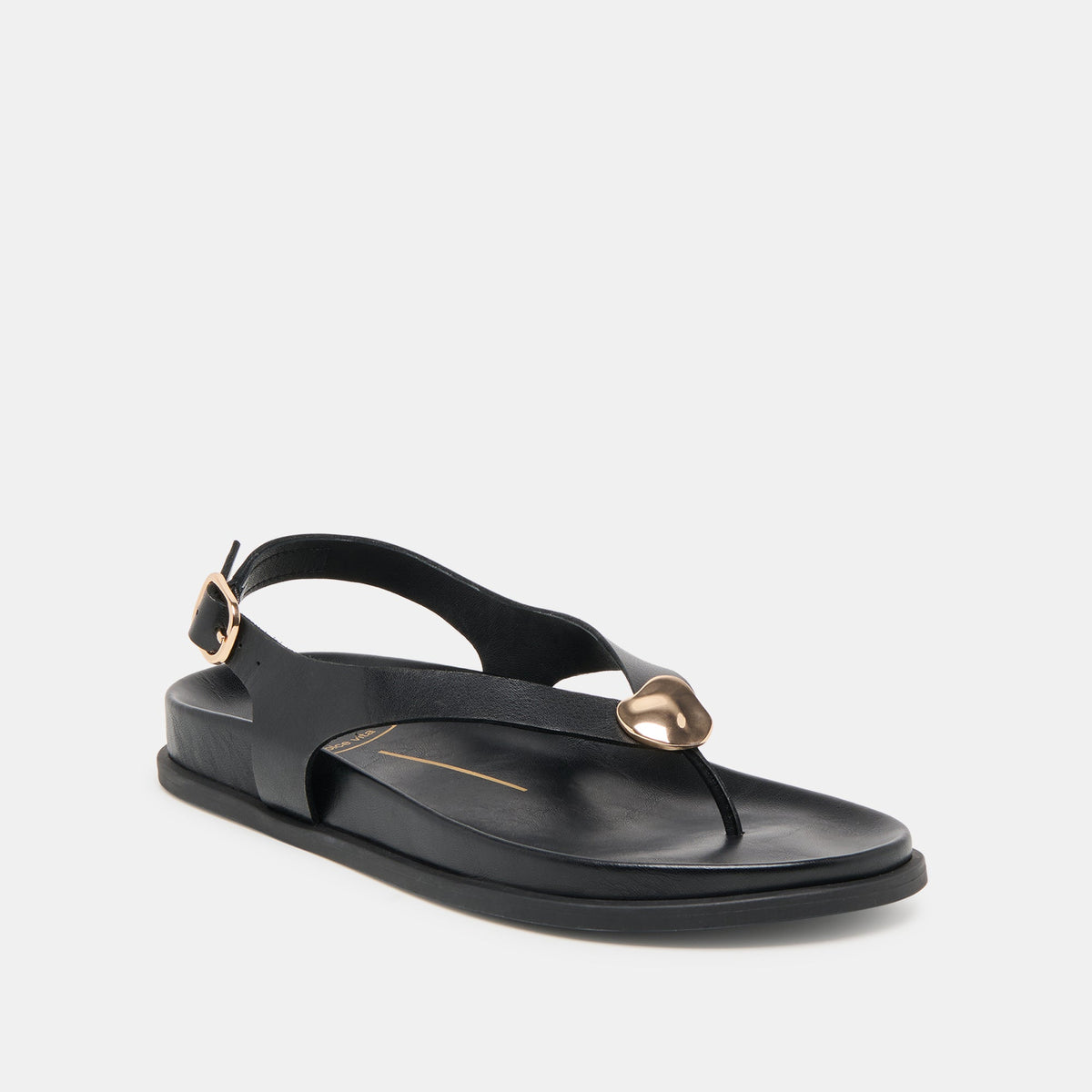 Dolce Vita SHOES Jony Black Leather Sandals