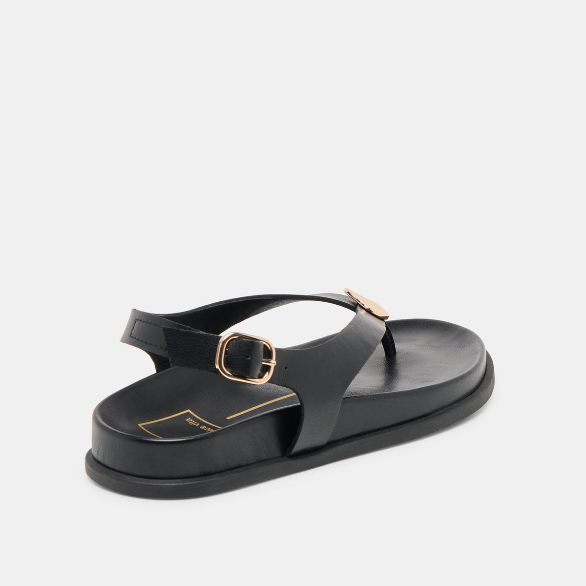 Dolce Vita SHOES Jony Black Leather Sandals