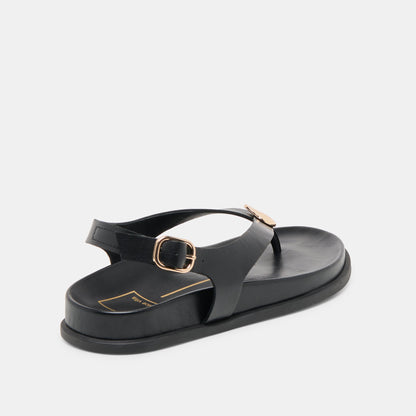 Dolce Vita SHOES Jony Black Leather Sandals