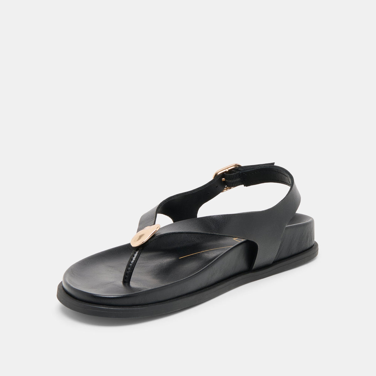 Dolce Vita SHOES Jony Black Leather Sandals