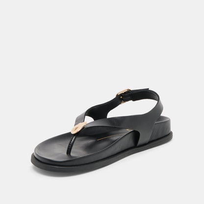 Dolce Vita SHOES Jony Black Leather Sandals