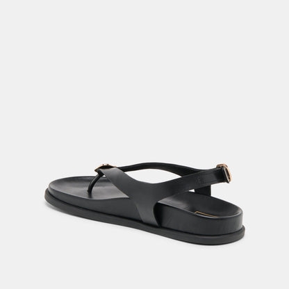 Dolce Vita SHOES Jony Black Leather Sandals