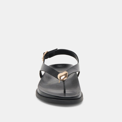 Dolce Vita SHOES Jony Black Leather Sandals