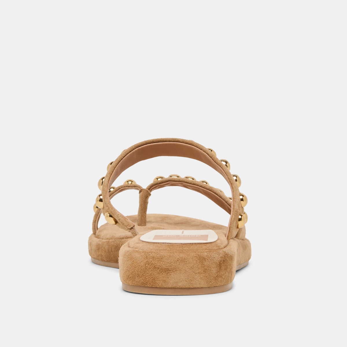 Dolce Vita SHOES Amary Stud Lt Brown Suede Sandals