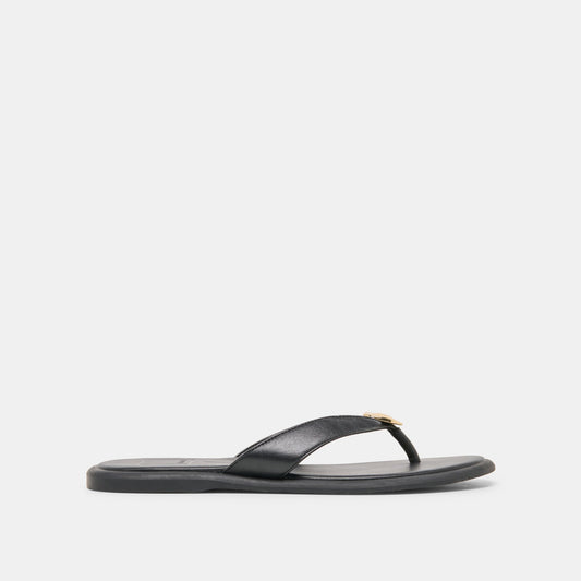 Dolce Vita SHOES Jaina Black Leather Sandals
