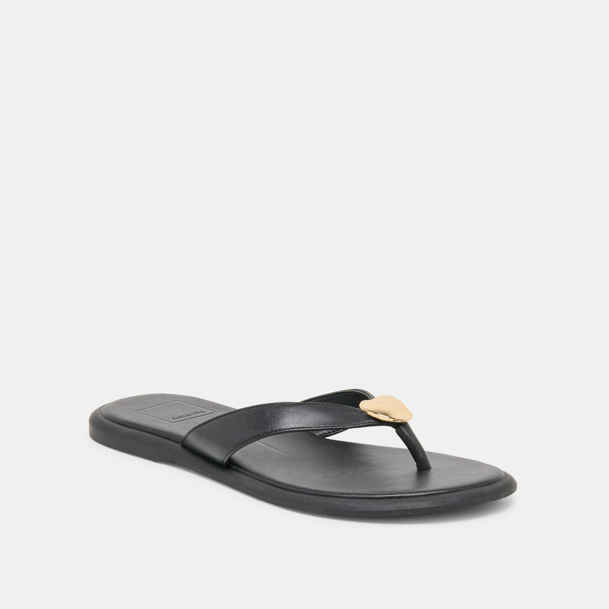 Dolce Vita SHOES Jaina Black Leather Sandals