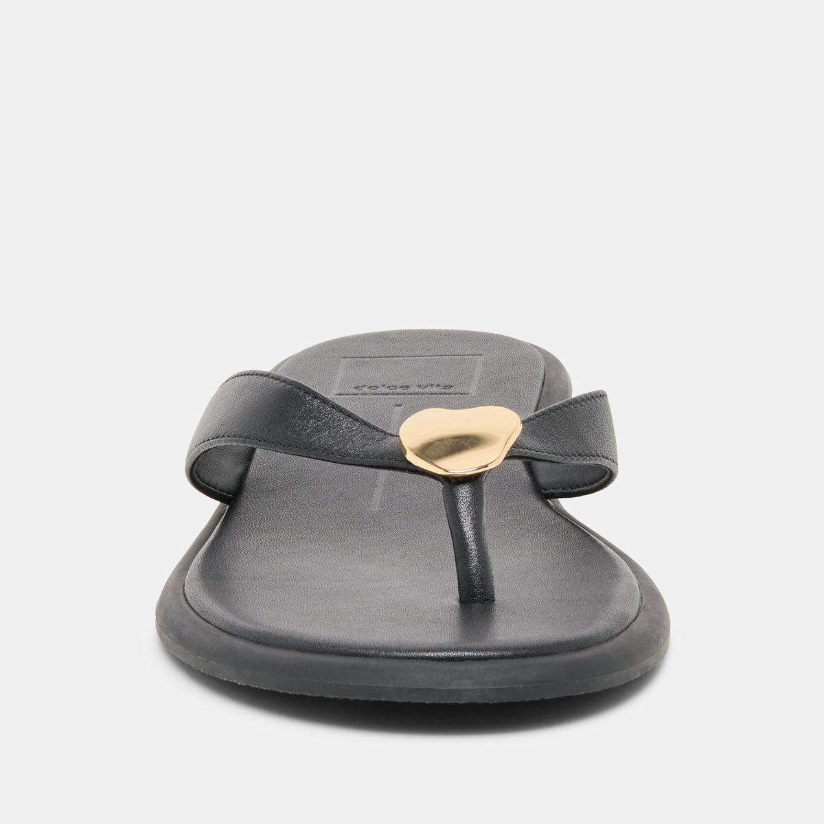 Dolce Vita SHOES Jaina Black Leather Sandals