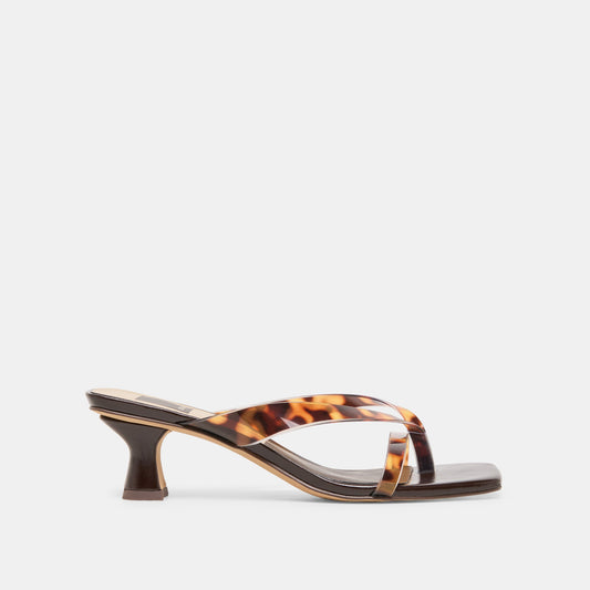 Dolce Vita SHOES Brevel Vinyl Tortoise Jelly Heels