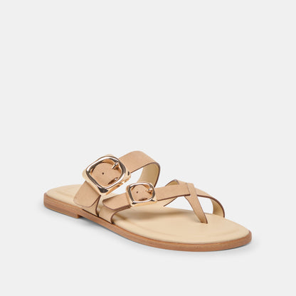 Dolce Vita SHOES Shore Camel Suede Sandals