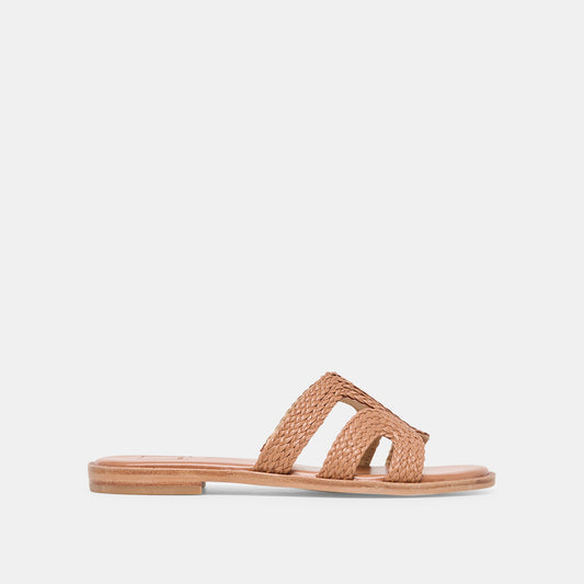 Dolce Vita SHOES EMON Caramel Stella Slide Open-Toe Sandals