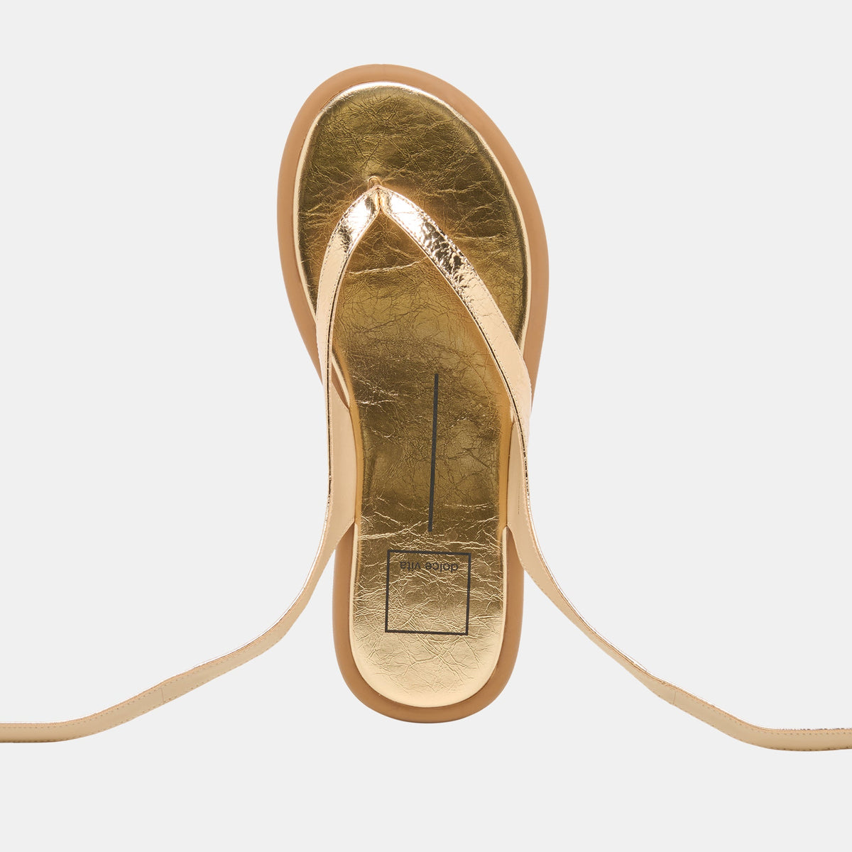 Dolce Vita SHOES Jayden Gold Distressed Leather Sandals