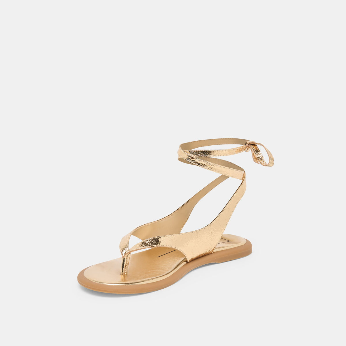 Dolce Vita SHOES Jayden Gold Distressed Leather Sandals