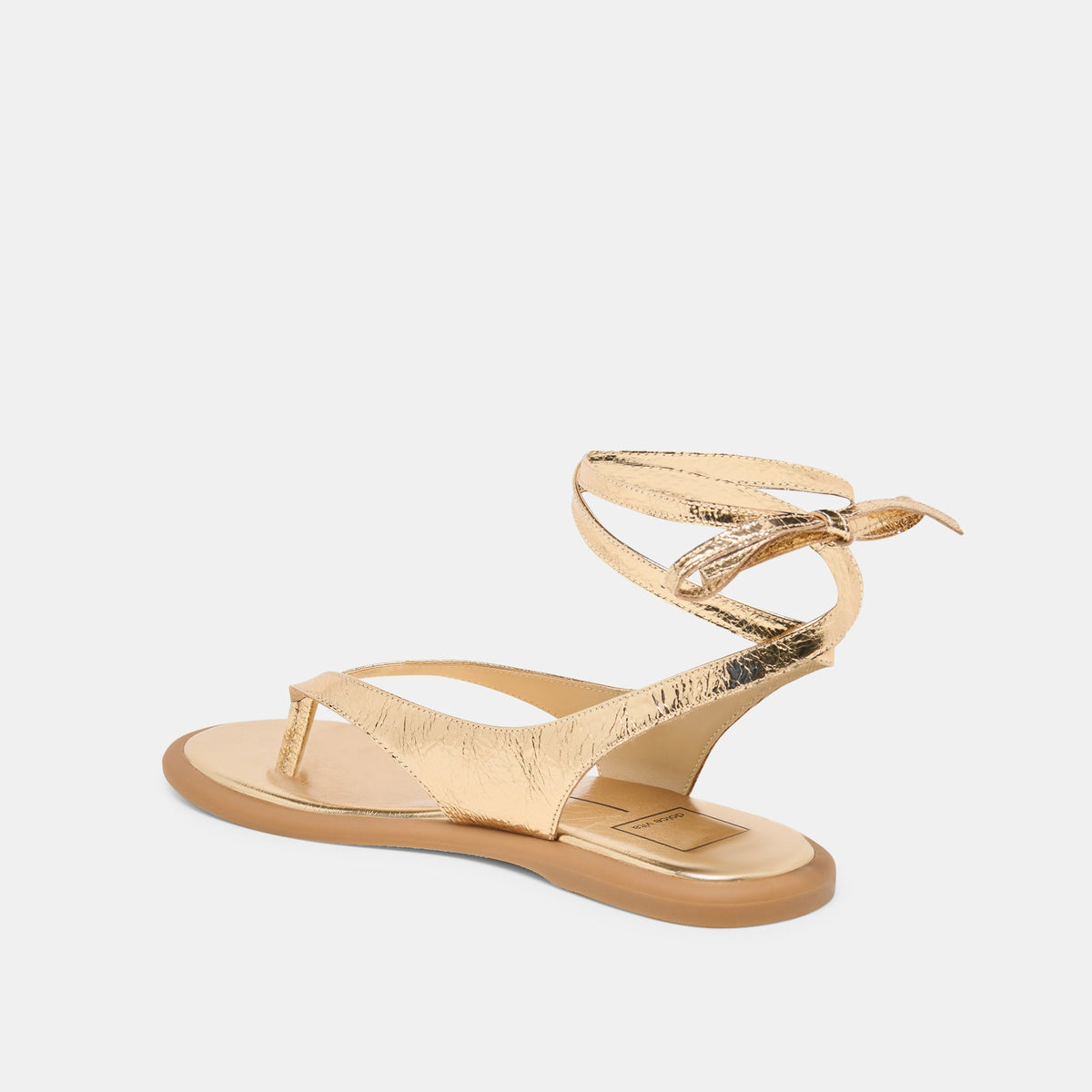 Dolce Vita SHOES Jayden Gold Distressed Leather Sandals