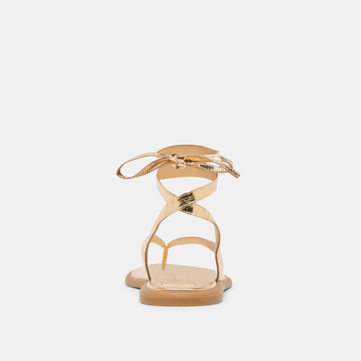Dolce Vita SHOES Jayden Gold Distressed Leather Sandals