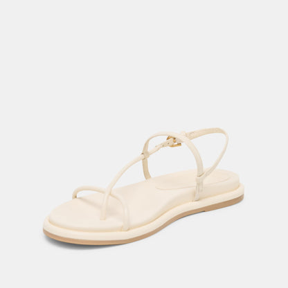 Dolce Vita SHOES Dom Off White Leather Sandals