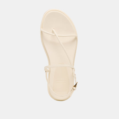 Dolce Vita SHOES Dom Off White Leather Sandals