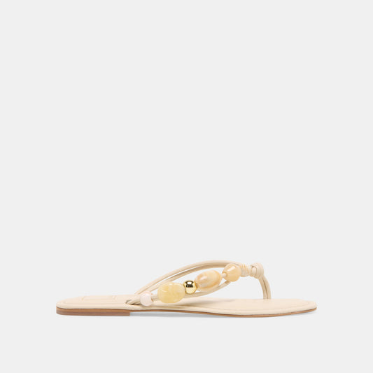 Dolce Vita SHOES Cely Ivory Leather Sandals