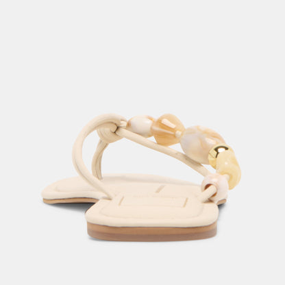 Dolce Vita SHOES Cely Ivory Leather Sandals
