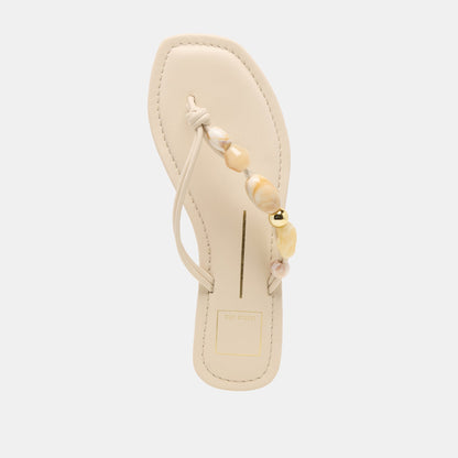 Dolce Vita SHOES Cely Ivory Leather Sandals