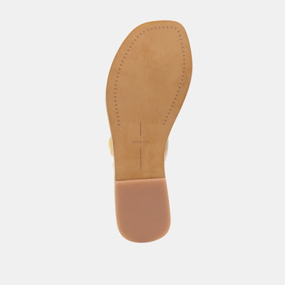 Dolce Vita SHOES Cely Ivory Leather Sandals
