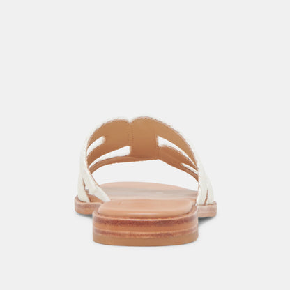 Dolce Vita SHOES EMON SANDALS WHITE RAFFIA
 – Dolce Vita