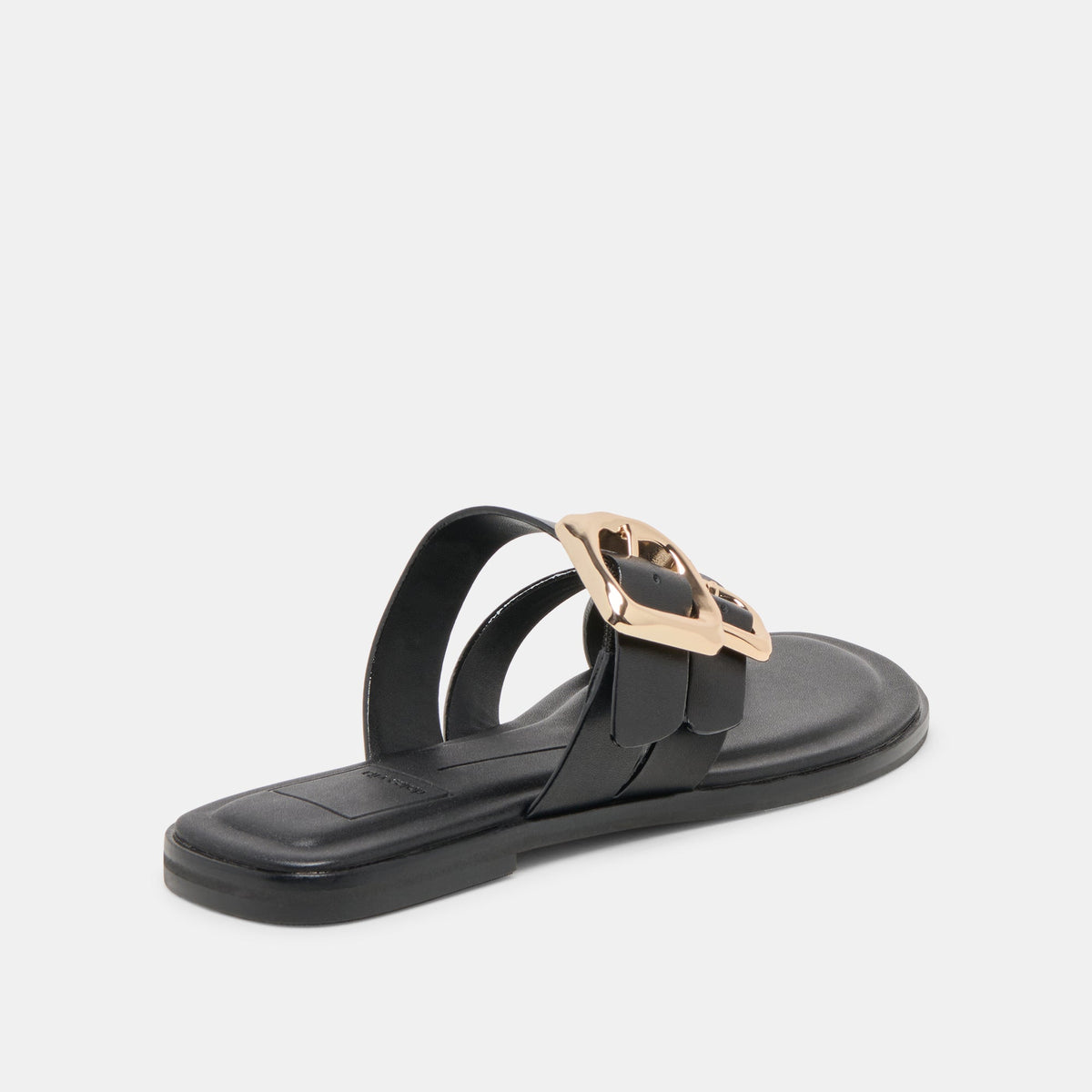Dolce Vita SHOES Shore Black Leather Sandals