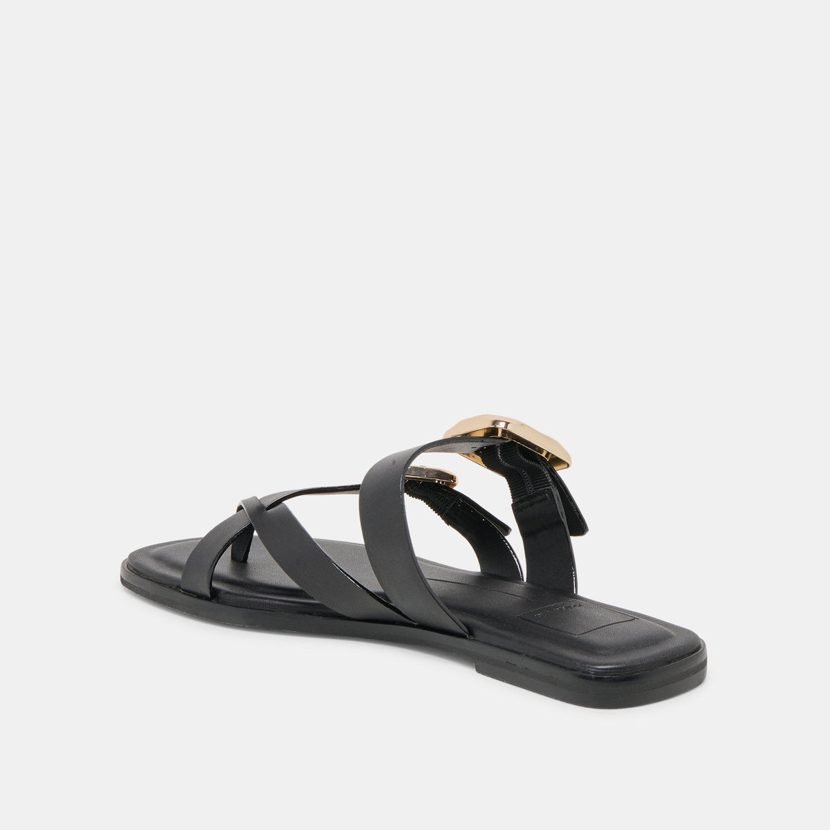 Dolce Vita SHOES Shore Black Leather Sandals