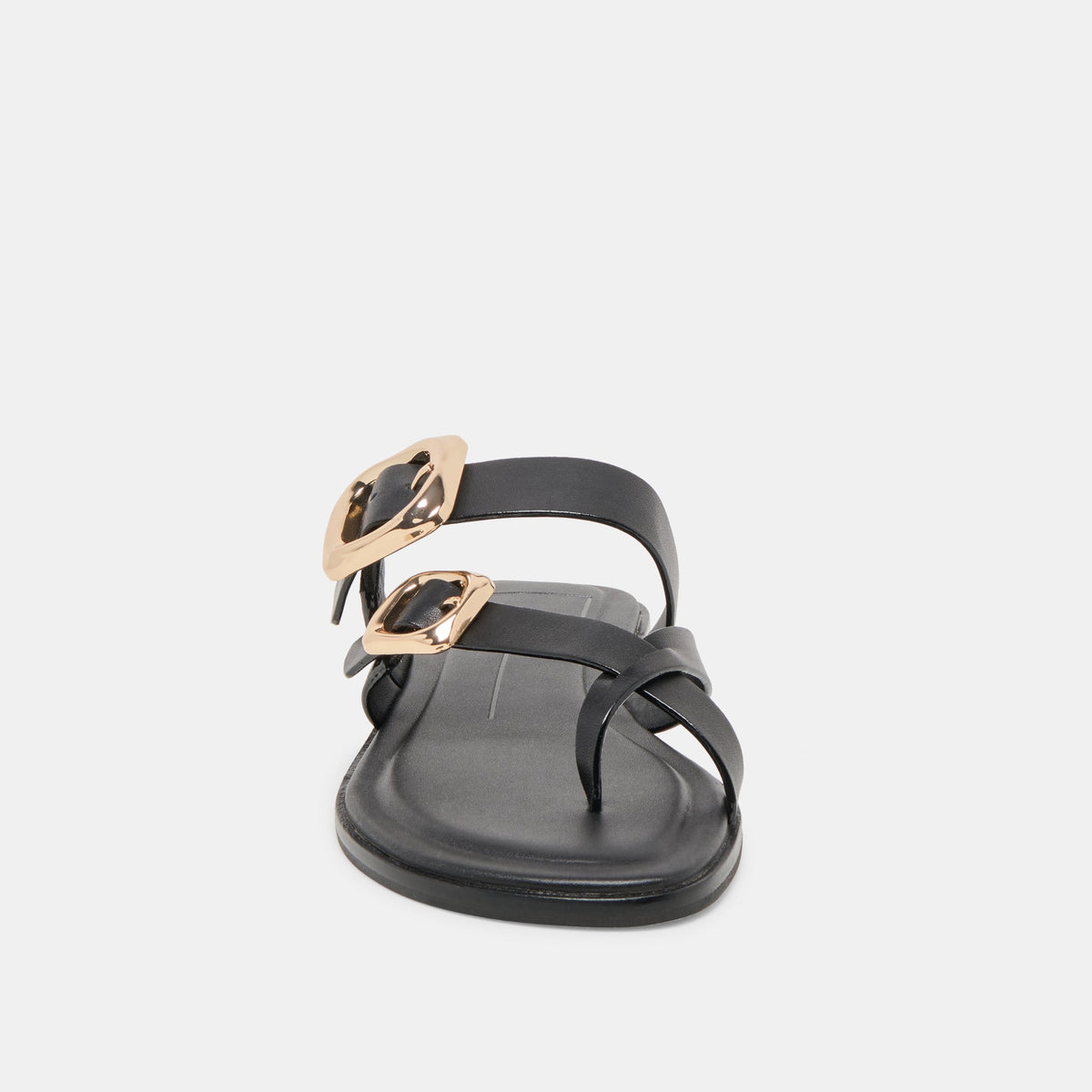 Dolce Vita SHOES Shore Black Leather Sandals