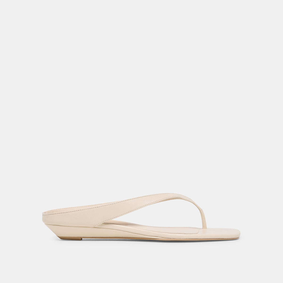Dolce Vita SHOES GIZEL Bone Leather Thong Square-Toe Sandals