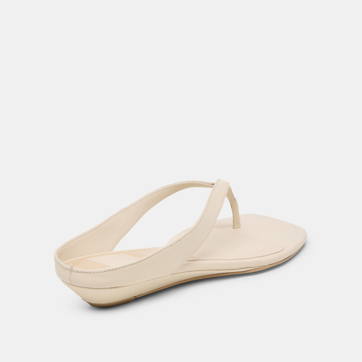 Dolce Vita SHOES GIZEL Bone Leather Thong Square-Toe Sandals